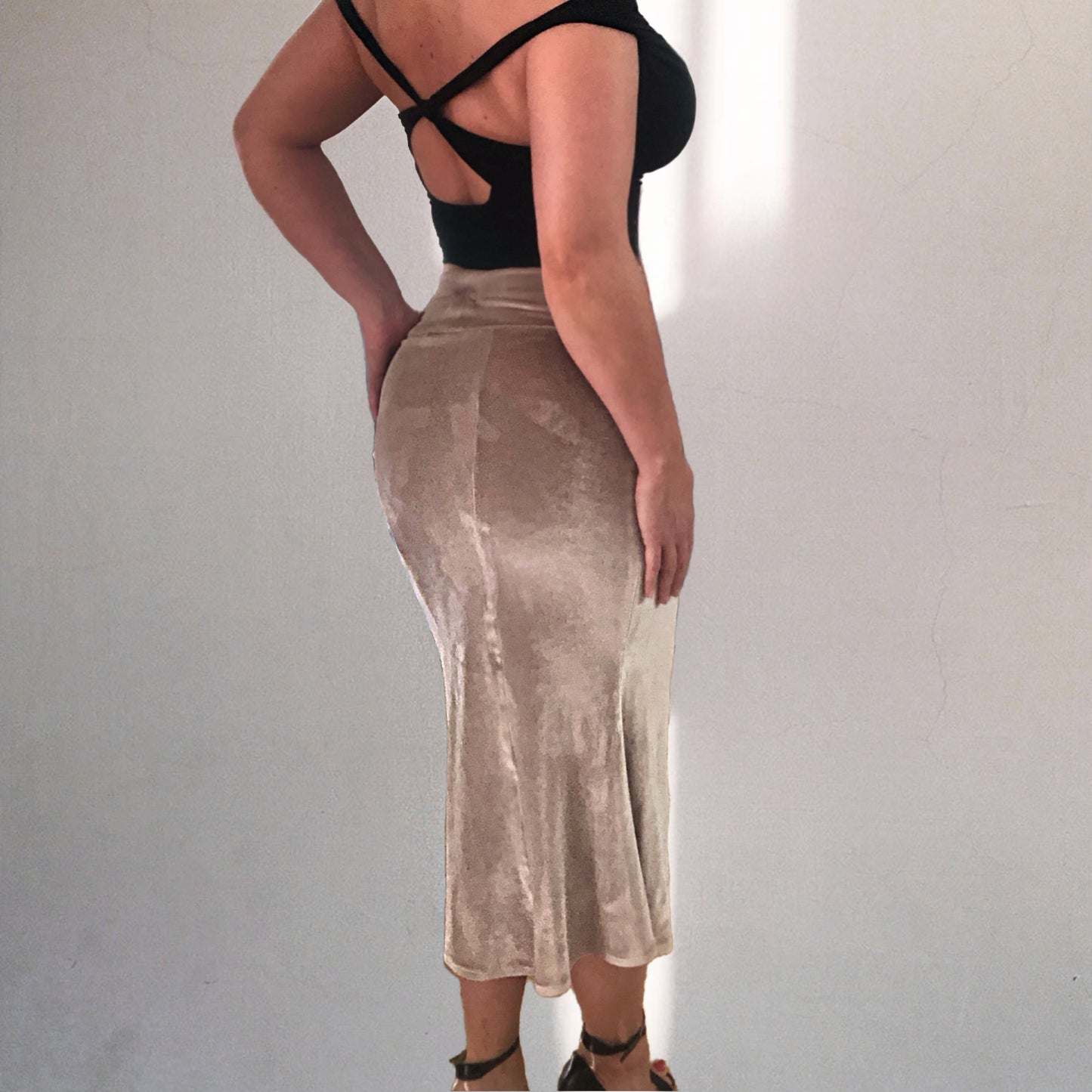VALENTINA Lush Velour Mermaid Skirt