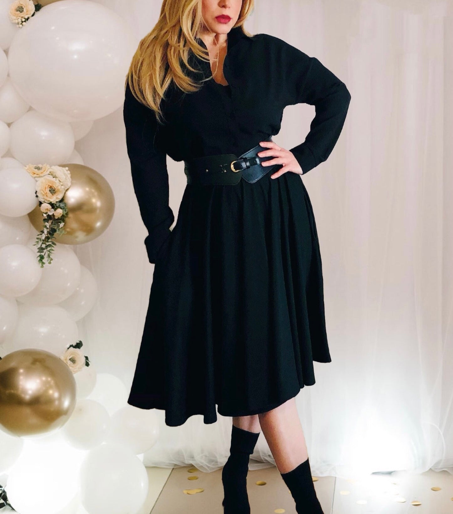 BELLA High Waisted Circle Skirt