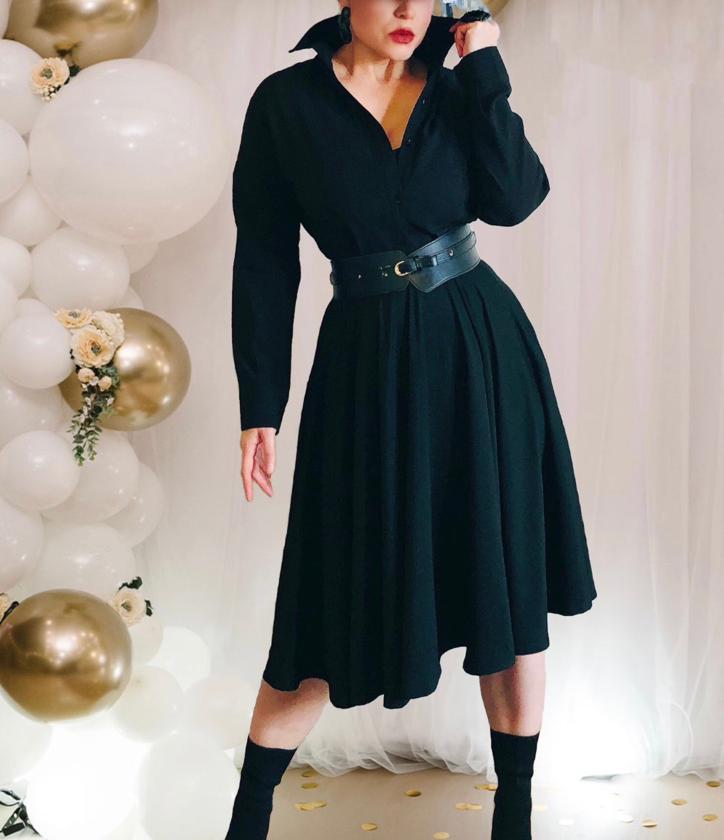 BELLA High Waisted Circle Skirt